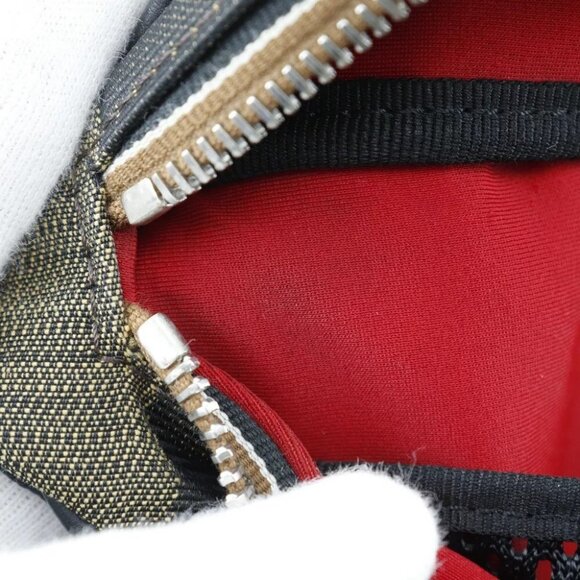 FENDI Pecan Stripe Waist bag 7VA446 body bag Brown Nylon canvas unisex - Picture 9 of 14